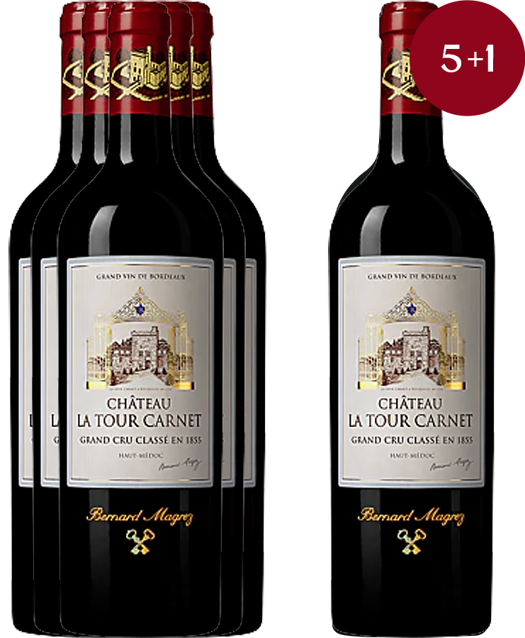 Château La Tour Carnet 2022, 5 bouteilles achetées = 1 bouteille OFFERTE