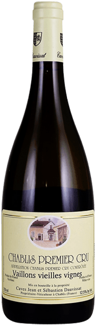 Jean et Sébastien Dauvissat - Chablis 1er Cru Vaillons Vieilles Vignes 2017